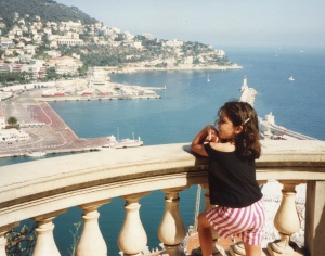 Veronica overlooking the port of Nice