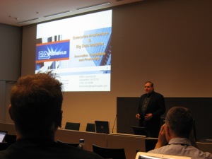 Steve presenting at the Enterprise Architecture Conference at Aalto University in Helsinki