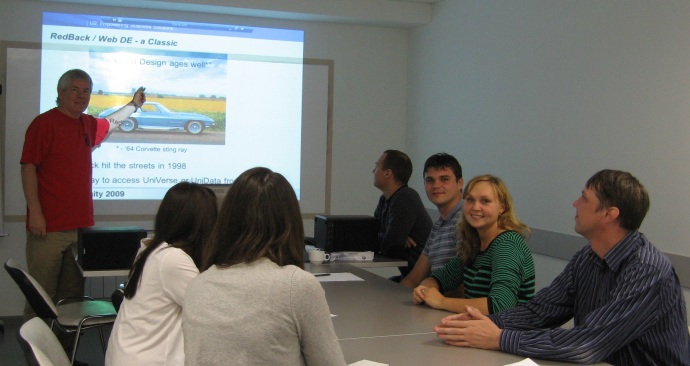 Me presenting U2 technology to the staff in Chelyabinsk