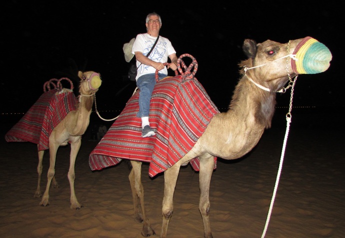 Camel riding - the hard part is getting down