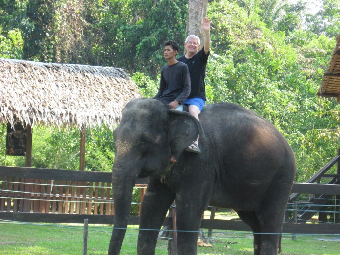 My first elephant ride
