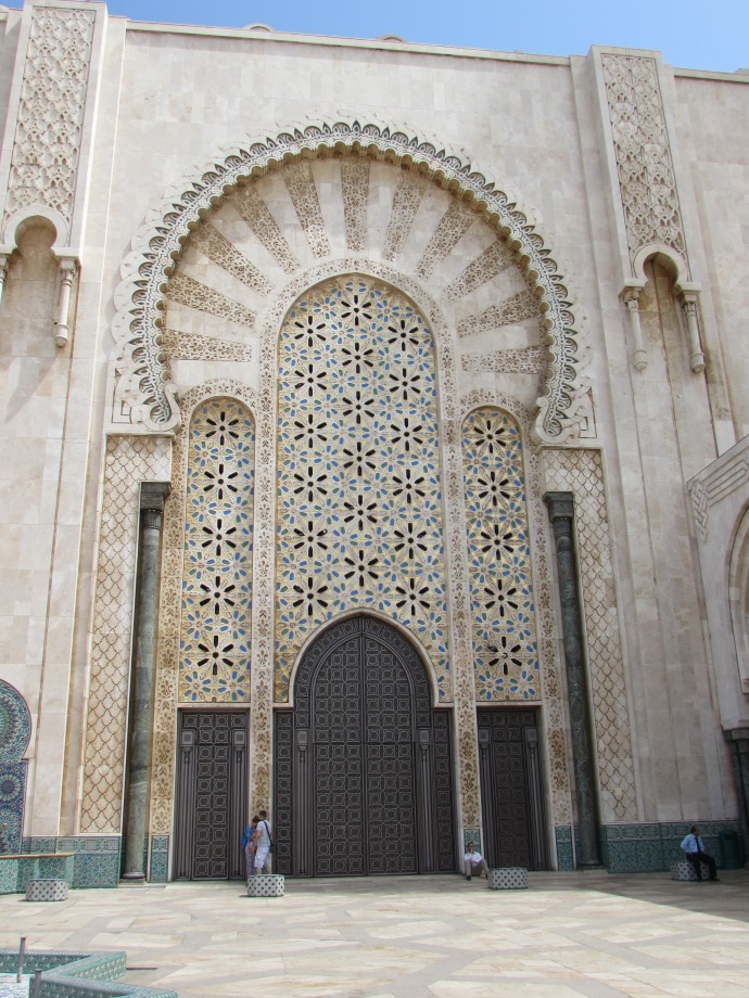 The new Hassan II Mosque in Casablanca can hold 20,000 worshippers.