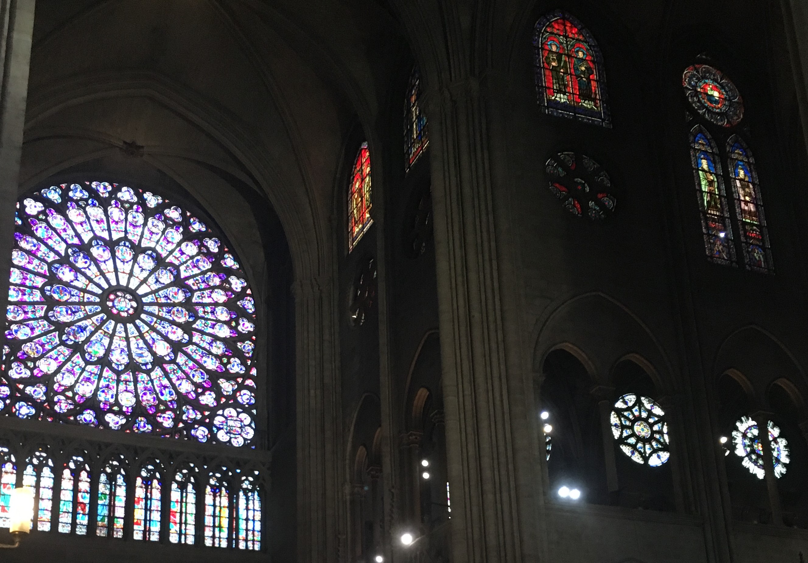 Paris Notre Dame stained glass
